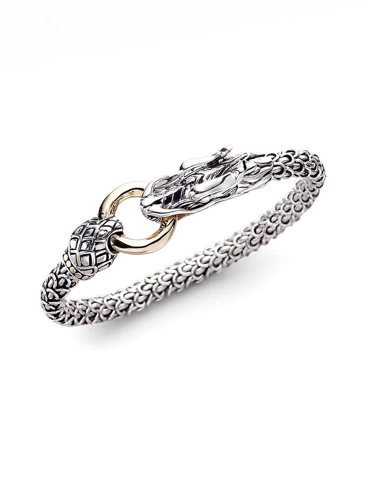 Legends Naga 18K Yellow Gold & Sterling Silver Dragon Bracelet