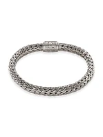 Classic Chain Diamond & Sterling Silver Medium Bracelet