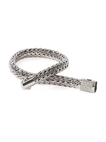 Classic Chain Diamond & Sterling Silver Medium Bracelet