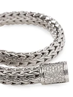 Classic Chain Diamond & Sterling Silver Medium Bracelet