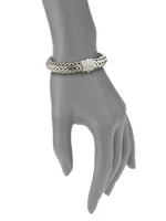 Classic Chain Sterling Silver Large Bracelet