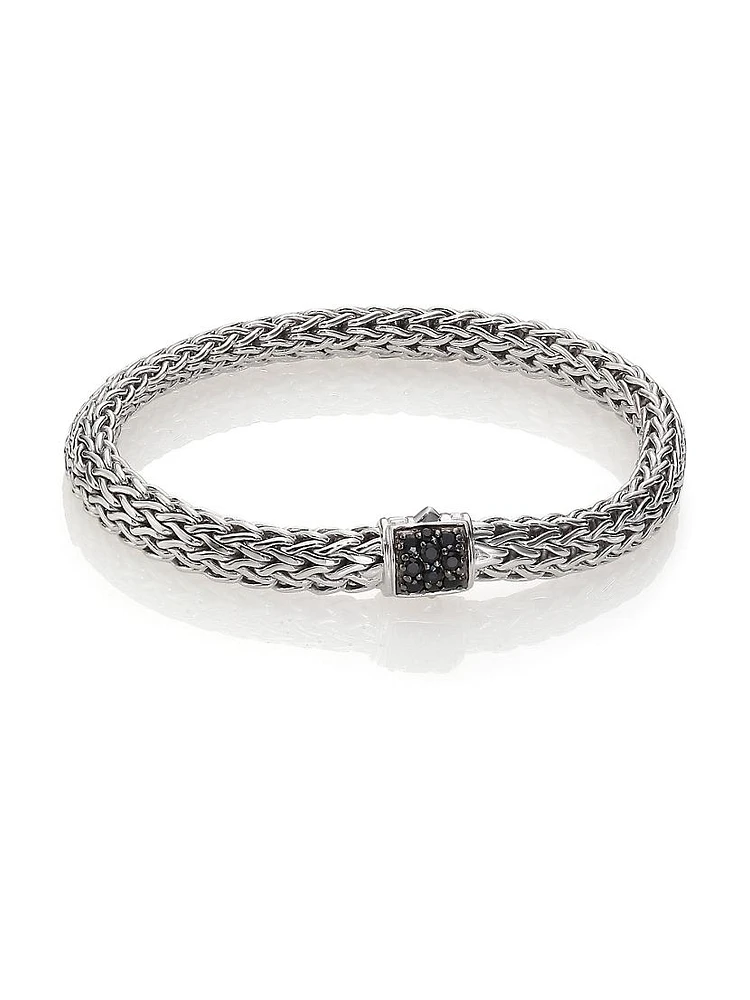 Classic Chain Sapphire & Sterling Silver Bracelet