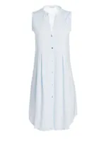 Cotton Deluxe Button-Front Tank Gown