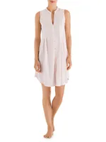 Cotton Deluxe Button-Front Tank Gown