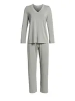 Champagne Long-Sleeve Pajama Set