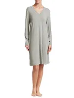 Champagne Long Sleeve Sleep Dress