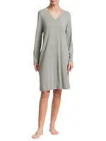 Champagne Long Sleeve Sleep Dress