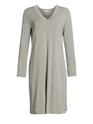 Champagne Long Sleeve Sleep Dress