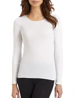 Cotton Seamless Long-Sleeve Top