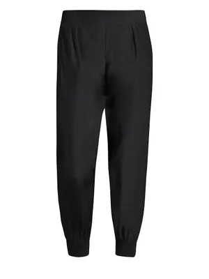 Pull-On Silk Pants