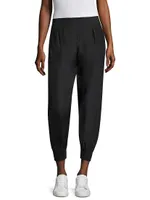 Pull-On Silk Pants