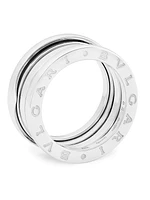 B.zero1 18K White Gold 3-Band Ring