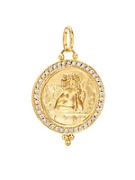 Angel 18K Yellow Gold & Diamond Pendant