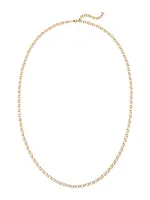 18K Yellow Gold Ribbon Necklace Chain