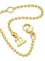 18K Yellow Gold Ball Necklace Chain