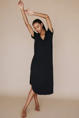 Z Supply - Short Sleeve Reverie Dress Black