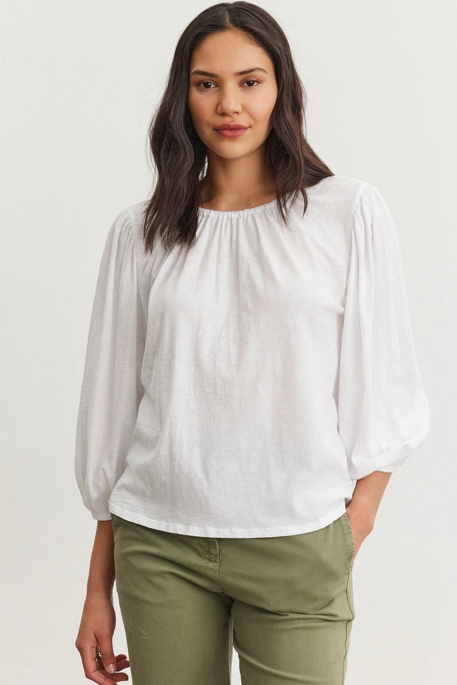 Velvet - Caren Tee White