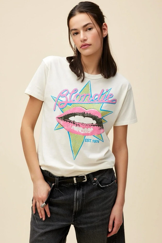 Daydreamer - Blondie Est-1974 Solo Tee Stone Vintage