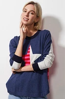 Zaket & Plover - Stripey Stardom Sweater Denim