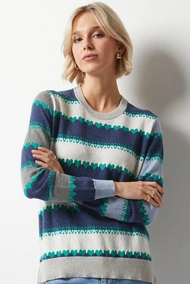 Zaket & Plover -  Heartfelt Sweater Denim