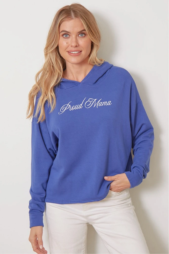 Goodhyouman - Shelby Proud Mama Pullover Sodalite Blue