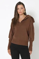 Madison - Fletcher Knit Pullover Chocolate Brown