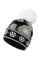 WoolK - Artic Pom Pom Hăt in Black/Grey