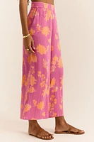 Z Supply - Monte Sunshine Floral Pants Raspberry Sorbet