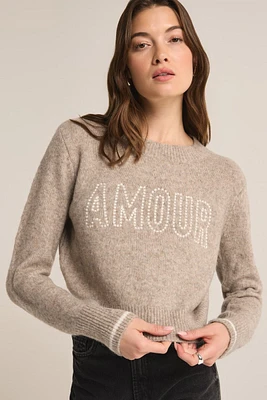 Z Supply - Amour Milan Sweater Heather Taupe