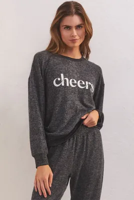 Z Supply -  Cheers Relaxed Top Heather Black