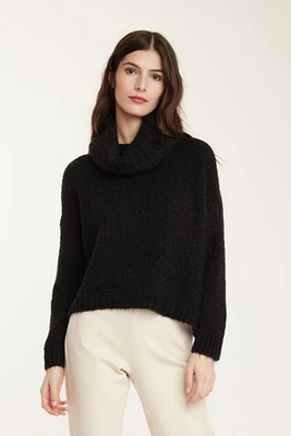 Pistache - Cowl Sweater Black