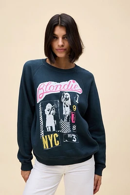 Daydreamer - Blondie Valentine Collage Sweatshirt Vintage Black