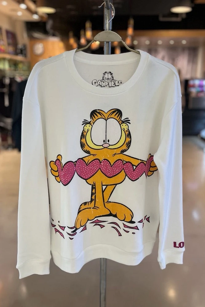 Princess Goes Hollywood - Garfield Hearts Sweatshirt Off White