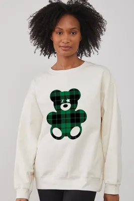 South Parade - Alexa Teddy Bear Sweatshirt Off White