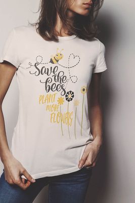 Save The Bees Tee White