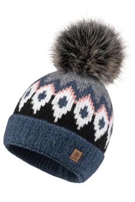 WoolK - Cozy Hat in Blue/Grey
