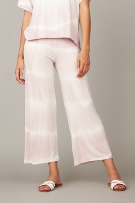 Pistache - Tie Dye Cropped Pants Pale Pink