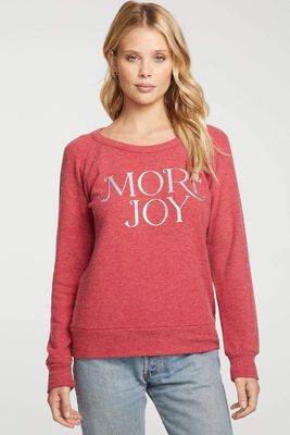 Chaser -  More Joy Pullover Cardinal