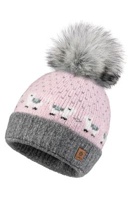 WoolK - Huggy Hat in Pink/Grey