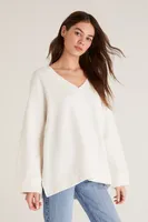 Z Supply -  Jeanette Oversized Sweatshirt Sandstone