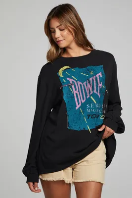 Chaser - David Bowie Serious Moonlight Abbey Pullover Black