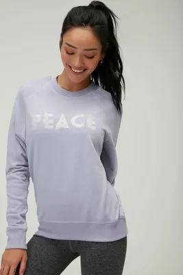 Spiritual Gangster - Old School Peace Pullover Sunset