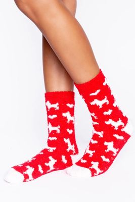 PJ Salvage - Fun Dogs Socks in Red