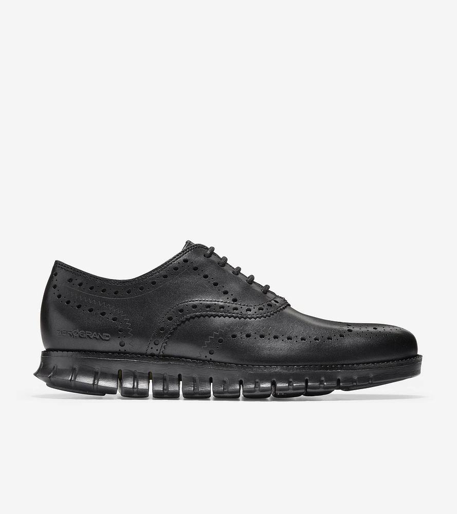 COLE HAAN ZERØGRAND WING OX C20719 BLACK LEAT