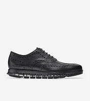 COLE HAAN ZERØGRAND WING OX C20719 BLACK LEAT