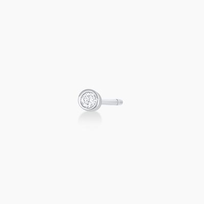 4-prong Solo Diamond Studs Mini Diamond Studs 2mm to 10mm 