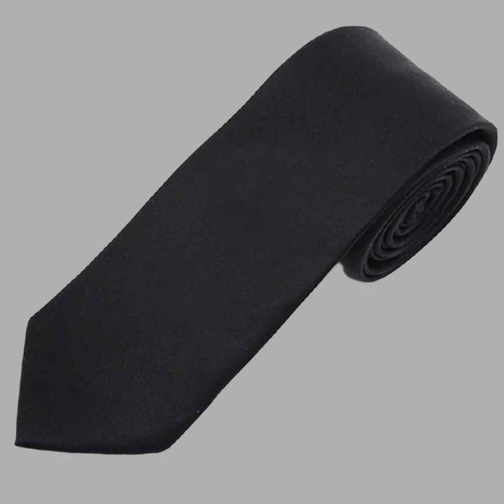 Satin Solid Slim Tie