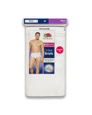 Big and Tall White Brief (3 Pack)