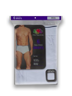 Fruit of the Loom Men's 5Pack Assorted Briefs Underwear, XL