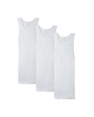 GRANA 3 Pack Men's White A-Shirt